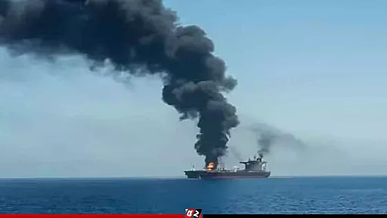 দুবাই উপকূলে ইরানের হামলার শিকার কুয়েতি তেলের ট্যাংকার