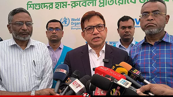 হাম-রুবেলা প্রতিরোধে পাবনায়  টিকাদান কর্মসূচি শুরু