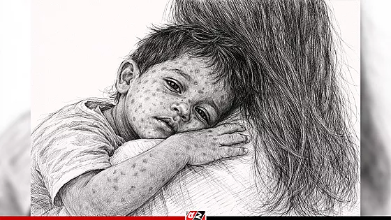 হাম ও হামের উপসর্গ নিয়ে আরও ১০ শিশুর মৃত্যু, হাসপাতালে ১২৪৮