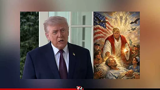 নিজেকে যীশু রূপে এআই ছবি প্রকাশ করে নতুন বিতর্কে ট্রাম্প