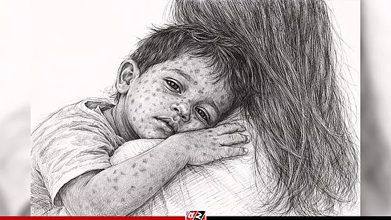 হাম ও উপসর্গ নিয়ে আরও ৯ শিশুর মৃত্যু, হাসপাতালে ১১০৫