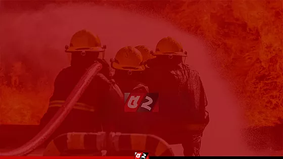 রাজধানীতে বহুতল ভবনে আগুন