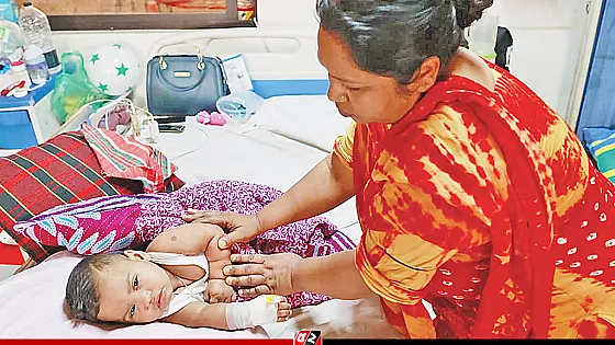 হামের উপসর্গ নিয়ে আরও ৪ শিশুর মৃত্যু, হাসপাতালে ৬২৪