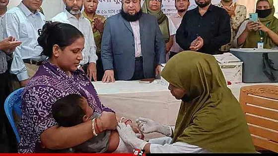 হাম আতঙ্কে দেশজুড়ে জরুরি টিকাদান শুরু, লক্ষ্য ১ কোটি ৮০ লাখ শিশু