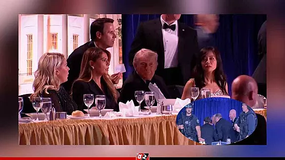 সাংবাদিকদের সঙ্গে ট্রাম্পের নৈশভোজে হঠাৎ বিকট শব্দ!