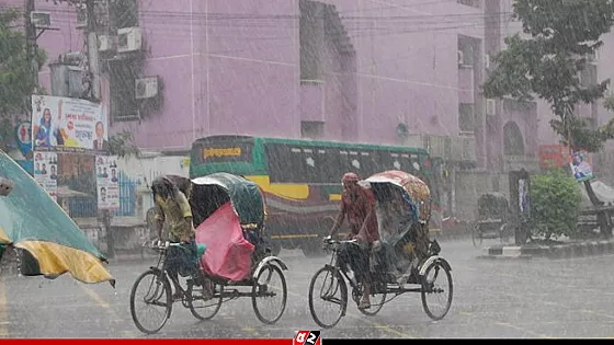 সর্বোচ্চ বৃষ্টিপাত রংপুরে, ঢাকায় ৩২ মিলিমিটার