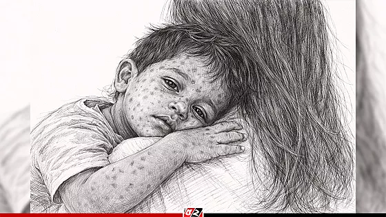 হামের উপসর্গ নিয়ে আরও ৪ শিশুর মৃত্যু, হাসপাতালে ৮১১