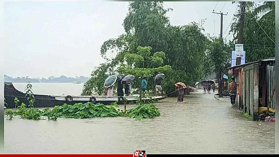 সাত নদীর পানি বিপৎসীমার উপরে; বন্যার আশঙ্কা
