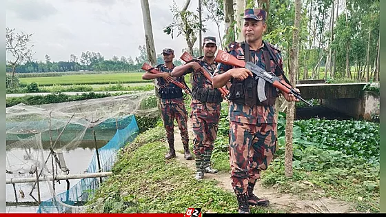 কুড়িগ্রামে সীমান্তে অনুপ্রবেশ ঠেকাতে কঠোর অবস্থানে বিজিবি