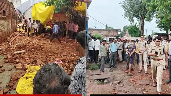 ঝড়ো আবহাওয়ায় মন্দিরের দেয়াল ধসে ৬ জনের মৃত্যু