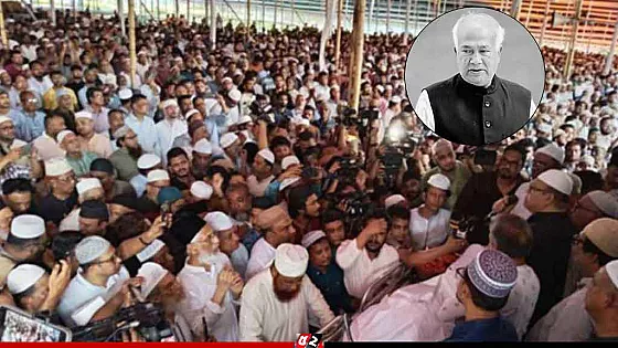 সাবেক মন্ত্রী মোশাররফ হোসেনকে শেষ শ্রদ্ধা জানাতে সর্বস্তরের মানুষের ঢল