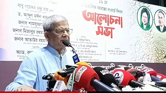 ভারতের সঙ্গে সুসম্পর্ক নির্ভর করবে ফারাক্কা চুক্তির ওপর : মির্জা ফখরুল