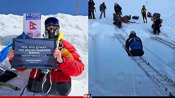 পা হারালেও এভারেস্ট জয় করলো রুস্তাম