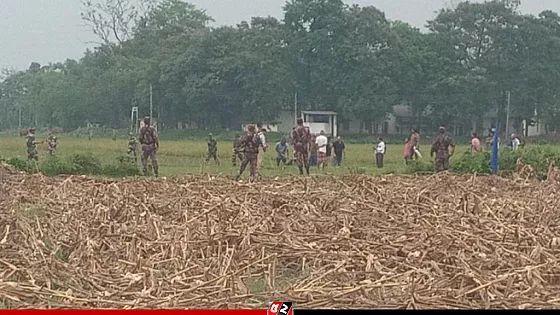 বিজিবির বাধার মুখে পিছু হটলো বিএসএফ