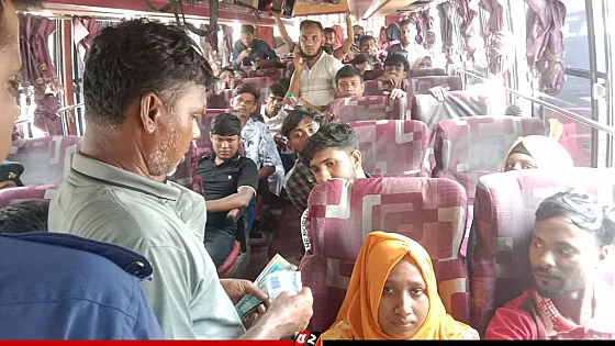 ঈদের ফিরতি যাত্রায় বাড়তি ভাড়া, ৮ বাসকে জরিমানা