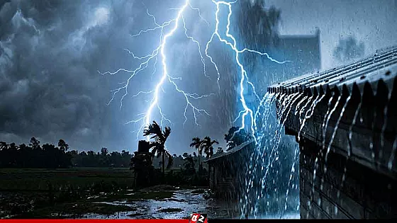 দেশজুড়ে বজ্রবৃষ্টির পূর্বাভাস