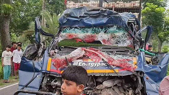 ট্রাকের পেছনে পিকআপের ধাক্কা, প্রাণ গেল ৪ জনের
