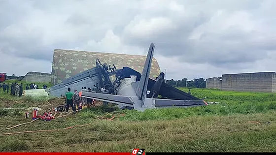 ভারতীয় বিমানবাহিনীর এএন-৩২ বিমান বিধ্বস্ত