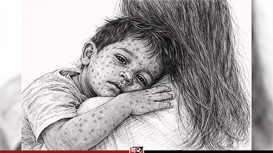 হামের উপসর্গে আরও ৫ শিশুর মৃত্যু, হাসপাতালে ৬৭২