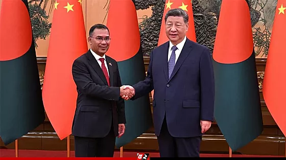 চীনা প্রেসিডেন্টের সঙ্গে প্রধানমন্ত্রী তারেক রহমানের সাক্ষাৎ