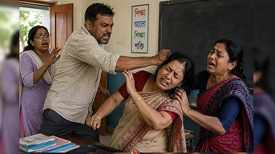 শিক্ষার্থীকে শাসনের জেরে তিন শিক্ষিকার ওপর হামলার অভিযোগ