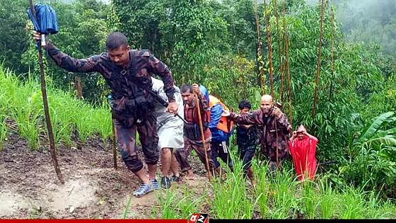 বান্দরবানের গহীনে আটকে পড়া চার পর্যটককে উদ্ধার করল বিজিবি