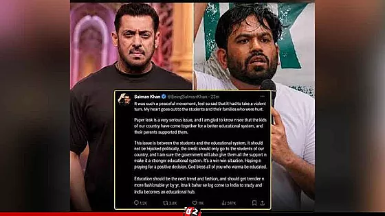 শিক্ষার্থীদের আন্দোলনকে রাজনৈতিকভাবে ‘হাইজ্যাক’ করবেন না: সালমান খান 