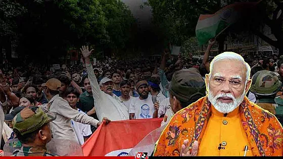 বিক্ষোভে উত্তাল দিল্লি, নতুন ঘোষণা মোদির