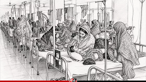 হামের উপসর্গ নিয়ে আরও ৫ শিশুর মৃত্যু, হাসপাতালে ৮৪১