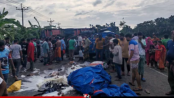 মাজারে যাওয়ার পথে ট্রাক ও পিকআপের মুখোমুখি সংঘর্ষ, ৪ জন নিহত