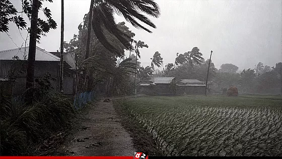সন্ধ্যার মধ্যে ৬ অঞ্চলে ঝড়ের আভাস