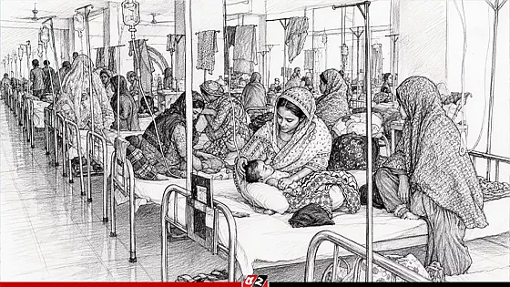 হামের উপসর্গ নিয়ে আরও ৭ শিশুর মৃত্যু