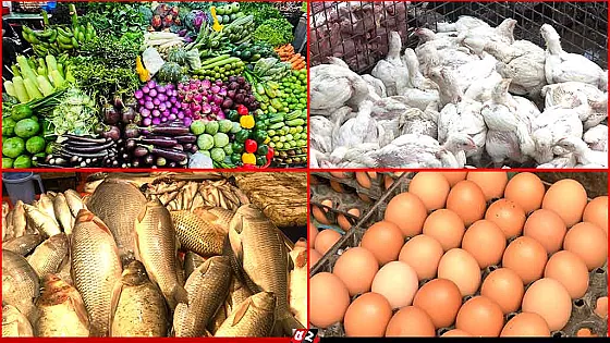 সবজিতে স্বস্তি, চড়া মাছ-মুরগি-ডিমের বাজার