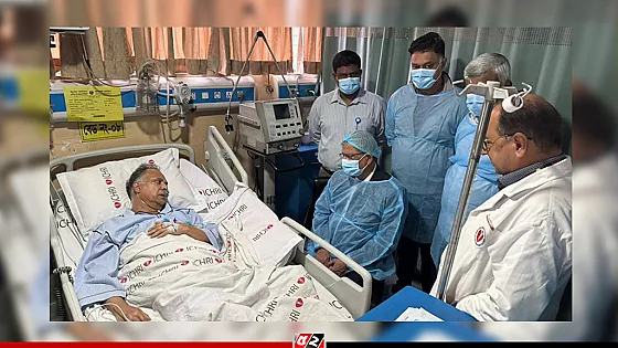 চিকিৎসাধীন জ্বালানিমন্ত্রীকে দেখতে হাসপাতালে রাষ্ট্রপতি