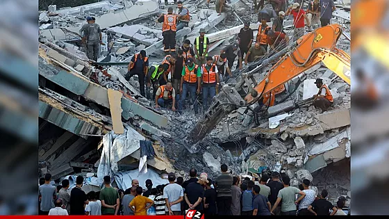 গাজায় ভবন ধসে নিহত ১৬, ধ্বংসস্তূপে আটকা শতাধিক