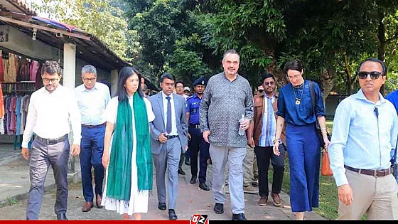 সোনারগাঁয়ের পানাম নগরী ও জামদানি পল্লী পরিদর্শনে মার্কিন রাষ্ট্রদূত
