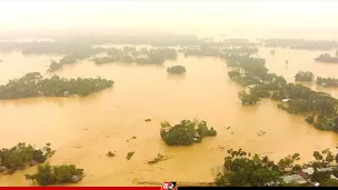 শেরপুরে ৩৫ বছরের মধ্যে ভয়াবহ বন্যা, মৃত্যু বেড়ে ৫