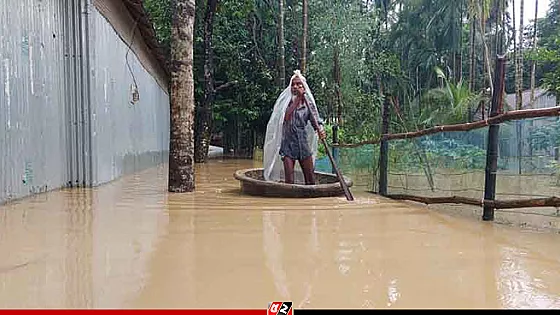 শেরপুরে কমছে নদ-নদীর পানি, বন্যায় মৃত বেড়ে ৮