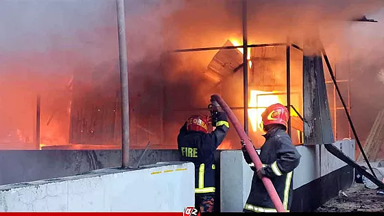 গাজীপুরে কারখানার আগুন নিয়ন্ত্রণে, পোড়া মরদেহ উদ্ধার