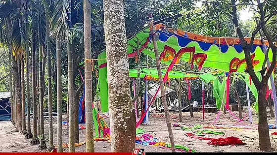 নাটোরে বাউল উৎসবের প্যান্ডেল ভাঙচুর 