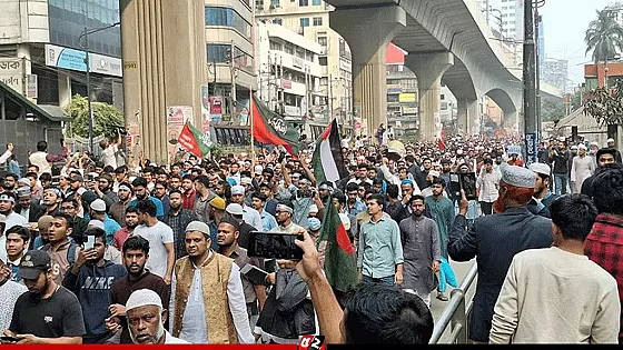 ঢাকায় ছাত্রশিবিরের গণমিছিল অনুষ্ঠিত