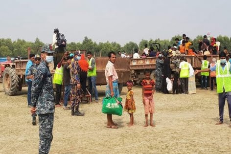 ভাসানচরে পৌঁছিয়েছে আরও ২২৫৭ রোহিঙ্গা