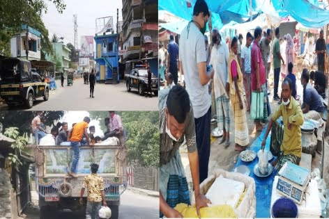 কুড়িগ্রামে হাট বাজারগুলোতে স্বাস্থ্যবিধির বেহাল অবস্থা