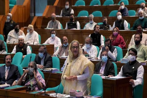 ‘জয় বাংলা’কে জাতীয় স্লোগান ঘোষণা : সংসদে ধন্যবাদ প্রস্তাব পাস