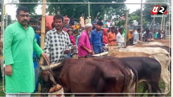 নাগেশ্বরীতে গরু পেল ২৭০ হতদরিদ্র পরিবার