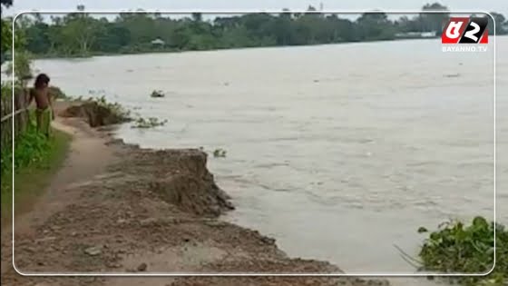 কুশিয়ারা নদীর ভাঙনে বিলীন হয়ে যাচ্ছে বিস্তীর্ণ জনপদ