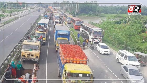 ঈদ যাত্রায় ঢাকা-টাঙ্গাইল-ময়মনসিংহ মহাসড়কে তীব্র যানজট