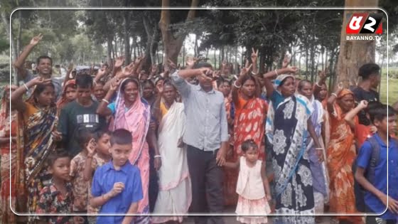 প্রধানমন্ত্রীকে অভিনন্দন জানিয়ে চা-শ্রমিকদের মিছিল