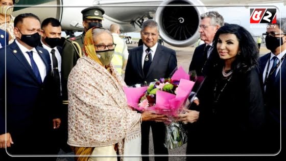 লন্ডনে পৌঁছেছেন প্রধানমন্ত্রী শেখ হাসিনা