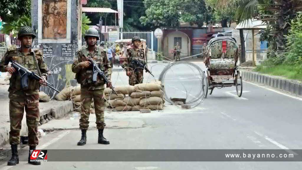 সন্ধ্যা ৬টা থেকে অনির্দিষ্টকালের জন্য সারাদেশে কারফিউ